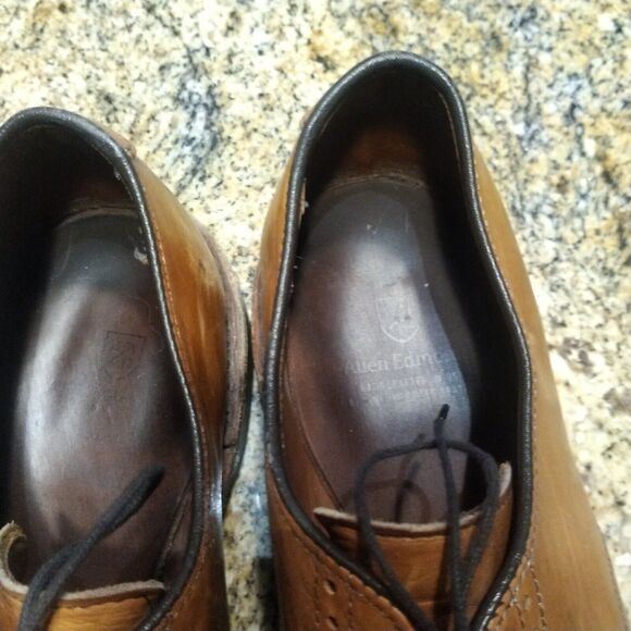 Allen Edmonds Clifton Mens Dress Shoes Chestnut Brown Leather Size 9.5 D US - Picture 10 of 13
